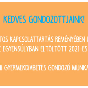 A Gyermekdiabetológiai Gondozó munkatársainak újévi jókívánsága!🎉🙏😊